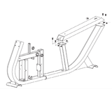 Horizon Fitness Elite R7 - RB018 Stationary Bike Main Frame Set 1000353777-hydrafitnessparts