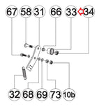 Horizon Fitness Elite R7 U7 RB018 UB Stationary Bike Idler Wheel 1000352929-hydrafitnessparts