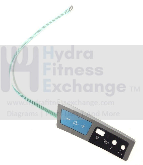 Horizon Fitness Elite T7 - TM475 T9 - TM476 Treadmill Membrane Keypad 1000384286 or 1000329261-hydrafitnessparts