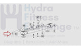 Horizon Fitness Elite U7 R7 Upright Bike Transport Front Wheel Roller 1000352867-hydrafitnessparts