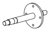 Horizon Fitness Elite U7 - UB Stationary Bike Crank Axle 1000220778-hydrafitnessparts