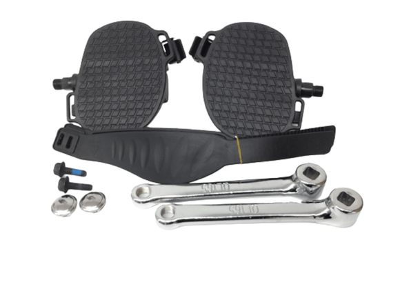 Horizon Fitness Elite U7-UB Stationary Bike Crank & Foot Pedal Pair Assembly 1000353790-hydrafitnessparts