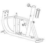 Horizon Fitness Elite U7 - UB Stationary Bike Frame Assembly 1000353795-hydrafitnessparts