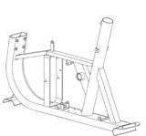 Horizon Fitness Elite U7 - UB Stationary Bike Frame Welding Set 1000353001-hydrafitnessparts