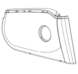 Horizon Fitness Elite U7 - UB Stationary Bike Left Side Chain Cover 1000353005-hydrafitnessparts