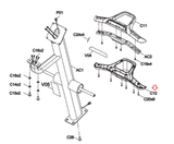 Horizon Fitness Evolve 3 3-02 5 Elliptical Down Hand Pulse Cover 1000331874-hydrafitnessparts