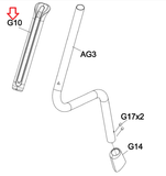 Horizon Fitness Evolve 5 - EP584 Elliptical Arm Rest Foam 1000332441-hydrafitnessparts