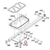 Horizon Fitness Evolve 5 - EP584 Elliptical Link Arm Down End Cap-hydrafitnessparts