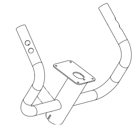 Horizon Fitness HT5.0 - EP031 Stepper Step Handlebar Post Welding Set 1000439235-hydrafitnessparts
