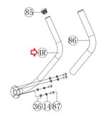 Horizon Fitness HT5.0 EP031 Stepper Step Right Movable Handlebar Post 1000439238-hydrafitnessparts