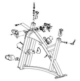 Horizon Fitness IC7.9 - FC062 Stationary Bike Frame Set Assembly 1000442969-hydrafitnessparts