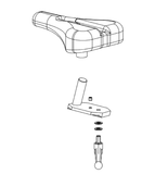 Horizon Fitness IC7.9 - FC062 Stationary Bike Seat Pad Adjustment Set 1000442992-hydrafitnessparts