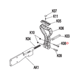 Horizon Fitness Livestrong Elliptical Button Head Screw M8x1.25Px54L 1000114006-hydrafitnessparts