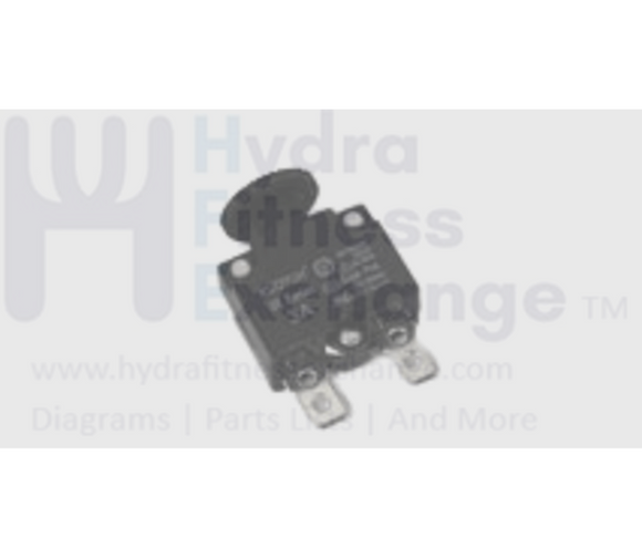 Horizon Fitness Livestrong Elliptical Power Entry Circuit Breaker 3A 063270-A-hydrafitnessparts