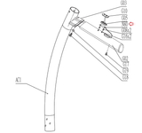 Horizon Fitness Livestrong Treadmill Arm Rest Quick Key 1000102283-hydrafitnessparts