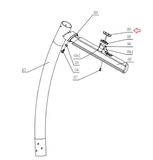 Horizon Fitness Livestrong Treadmill Right Net Quick Key Base 1000105044-hydrafitnessparts
