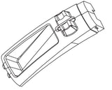 Horizon Fitness Oxford 5 - AR50B Rower Frame Back Cover 1000300334-hydrafitnessparts