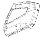 Horizon Fitness Oxford 5 - AR50B Rower Left Frame Cover 1000348578-hydrafitnessparts