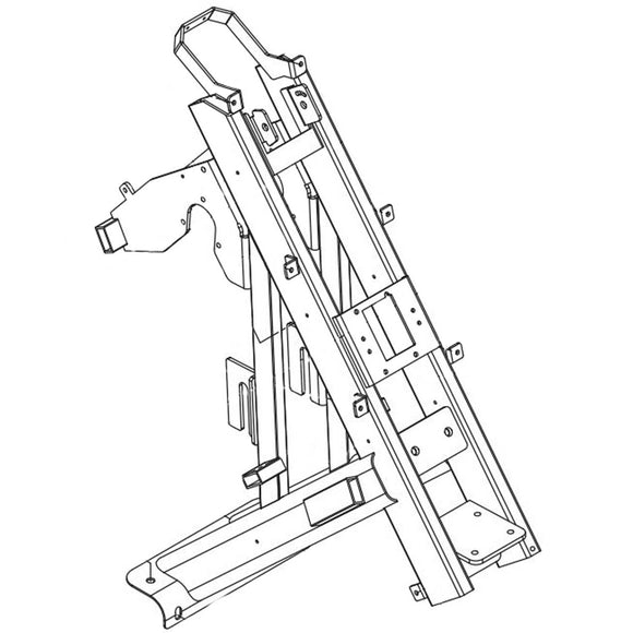 Horizon Fitness Oxford 6 - AR53 Rower Black Matt Frame Welding Set 1000409178-hydrafitnessparts
