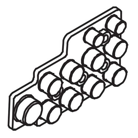 Horizon Fitness Oxford 6 - AR53 Rower Console Screen Rubber Key 1000409337-hydrafitnessparts