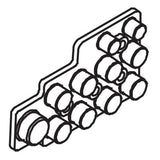 Horizon Fitness Oxford 6 - AR53 Rower Console Screen Rubber Key 1000409337-hydrafitnessparts