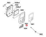 Horizon Fitness Oxford 6 - AR53 Rower Console Up Cover 1000409217-hydrafitnessparts