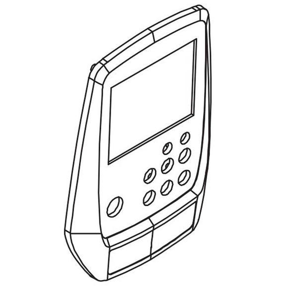 Horizon Fitness Oxford 6 - AR53 Rower Console Up Cover 1000409217-hydrafitnessparts