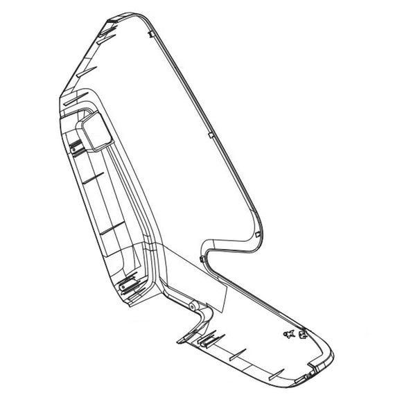 Horizon Fitness Oxford 6 - AR53 Rower Left Frame Cover 1000414845-hydrafitnessparts