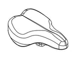 Horizon Fitness P8000 - FC16B Stationary Bike Bottom Seat Pad Cushion 080319-hydrafitnessparts