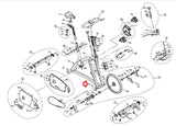 Horizon Fitness P8000 - FC16B Stationary Bike Screw M8x1.25Px20L 081274-hydrafitnessparts