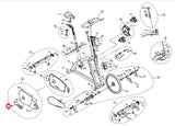 Horizon Fitness P8000 - FC16B Stationary Bike Sticker Chain Cover 093141-hydrafitnessparts
