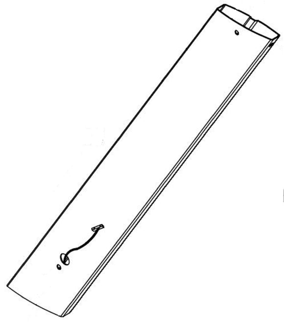 Horizon Fitness PST Pro - TM197 Treadmill Right Console Mast Support 38x140x2.0Tx1278.7L 052651-C-hydrafitnessparts