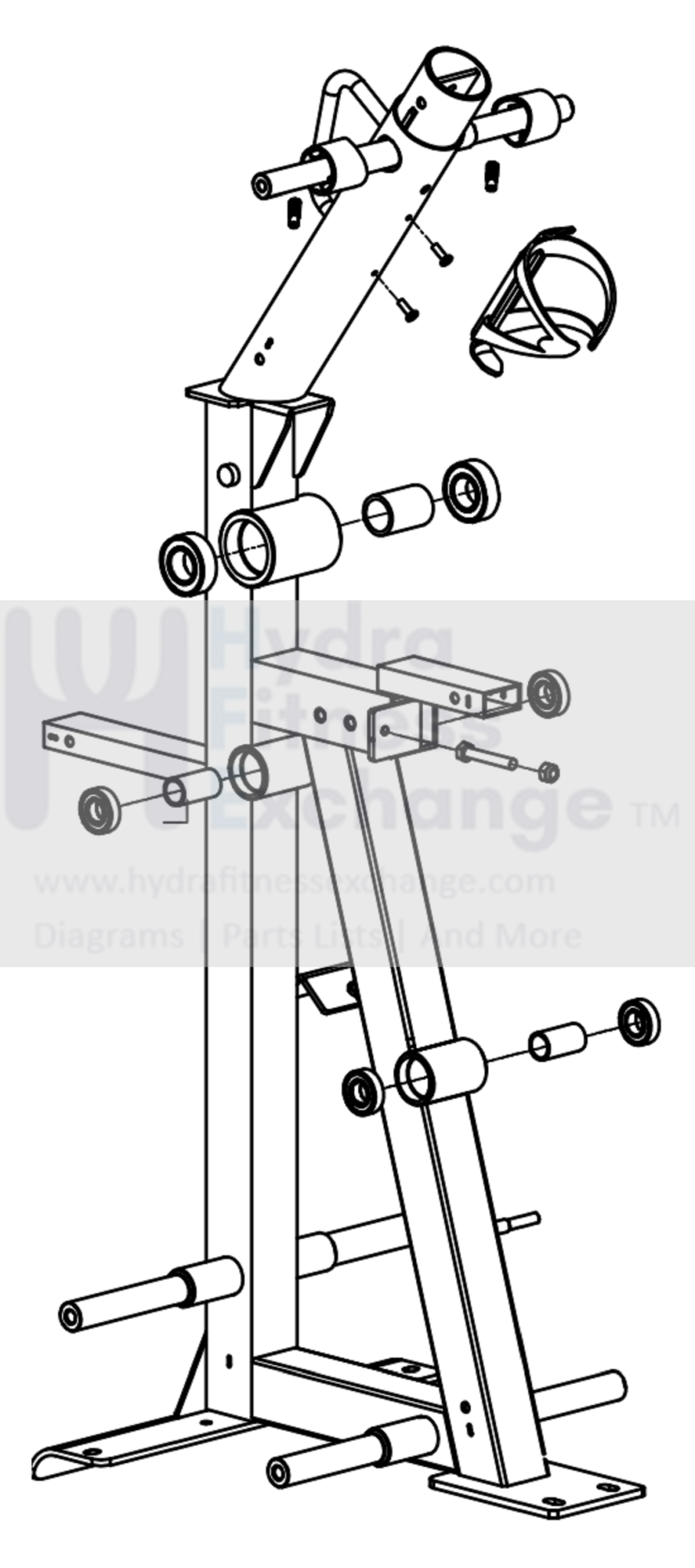 Frame Rod Trainer Horizon Fitness Peak Trainer - HT5.0 - EP031 Stepper Step Frame Set 10 ...