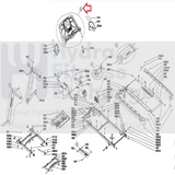 Horizon Fitness T101-04 - TM684 Treadmill Display Console Panel 1000309086-hydrafitnessparts