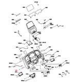 Horizon Fitness T202- 06 - T101-07 7.0AT-04 Treadmill Left Rear Trumpet Cover 1000461399-hydrafitnessparts