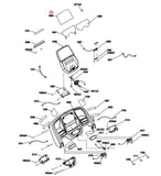 Horizon Fitness T202-06-T101-07 Treadmill Console Reading Rack Up Cover 1000461397-hydrafitnessparts