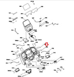 Horizon Fitness T202-06 T101-07 Treadmill Right Membrane Keypad 6 Key 1000458964-hydrafitnessparts