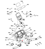 Horizon Fitness T202- 06 - T101-07 Treadmill Speaker Cover1 Left Black 1000461401-hydrafitnessparts