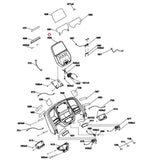 Horizon Fitness T202 - 06 - TM1030 Treadmill Console Upper Cover 1000464672-hydrafitnessparts