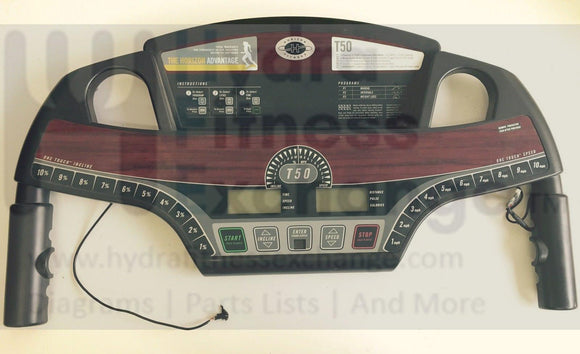 Horizon Fitness T50 Treadmill Electronic Display Console Panel Suh-t080-hydrafitnessparts