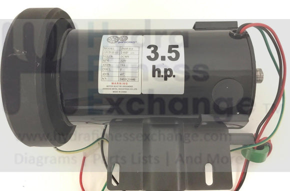 Horizon Fitness TM106 TM134 TM103 Treadmill DC Drive Motor With Mount 016139-Z jm05-011-hydrafitnessparts