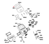Horizon Fitness Treadmill Console Manipulate Overlay Upper English 1000437913-hydrafitnessparts