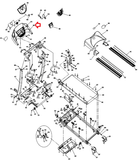 Horizon Fitness Treadmill Display Console Base Cover 001059-EB-hydrafitnessparts