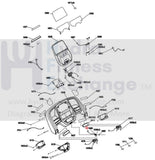 Horizon Fitness Treadmill Red Safety Switch Wire Harness 1000343073-hydrafitnessparts