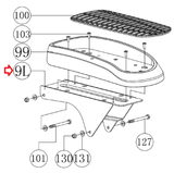 Horizon HT5.0 - EP031 Stepper Step Left Fixing Bracket for Pedal 1000439251-hydrafitnessparts