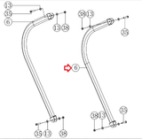 Horizon HT5.0 Stepper Step Supporting Tube for Movable Handlebar 1000439247-hydrafitnessparts