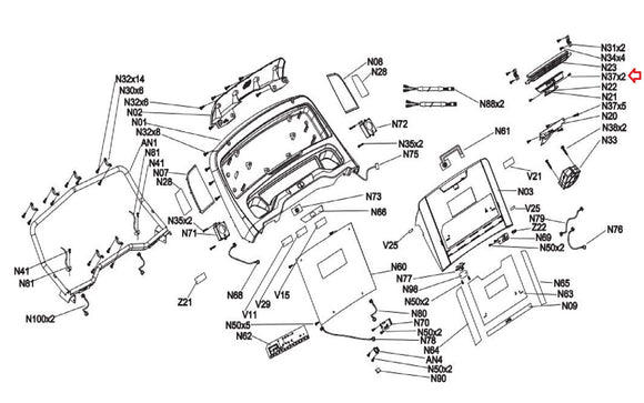 Horizon Matrix Fitness Livestrong Treadmill Button Head Tapped Screw 4x8L 093244-hydrafitnessparts