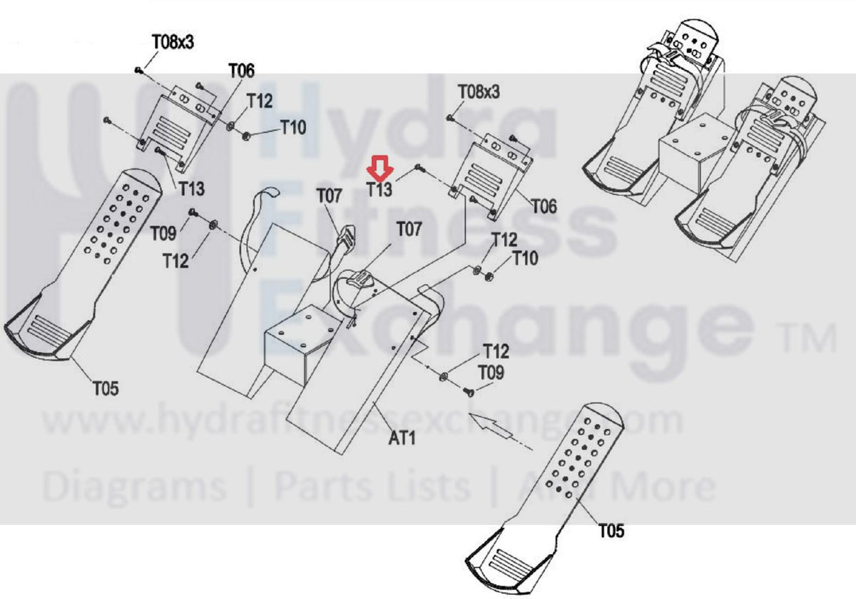 Matrix Rower Parts Horizon Matrix Vision Fitness Rower Philip Head Screw M5x0.8Px25L 0043 ...
