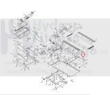 Horizon Matrix Vision Fitness Treadmill Rear Roller Bolt M10x1.5x90mm 004496-00-hydrafitnessparts