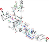 Horizon Merit Fitness Stationary Bike Foot Pedal Pair with Strap 072810-hydrafitnessparts